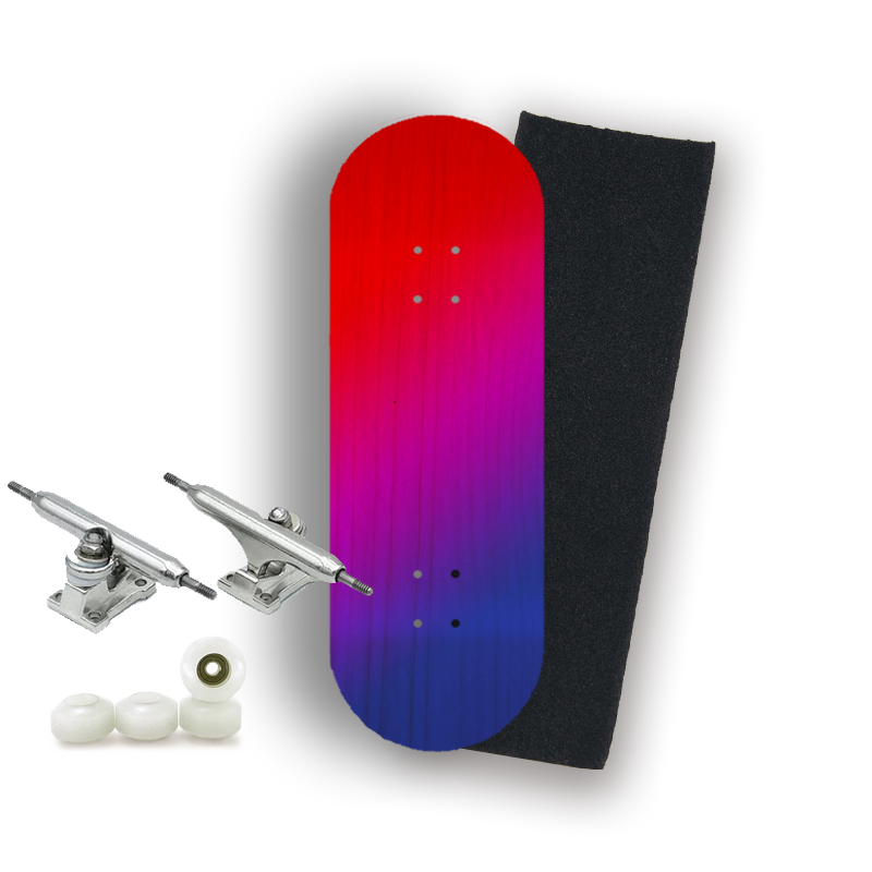 Professional Fingerboard Complete - Red and Blue Gradient