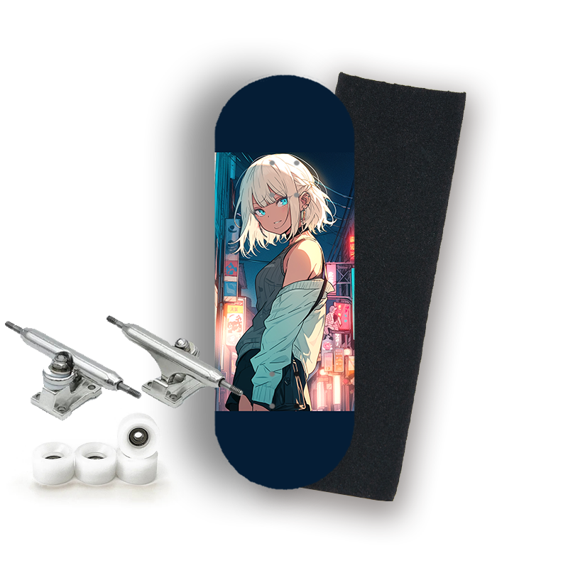 Professional Fingerboard Complete - Anime Girl - Blond Hair
