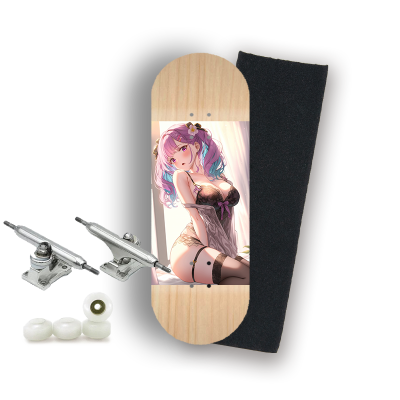 Professional Fingerboard Complete - Anime Girl - Purple Hair