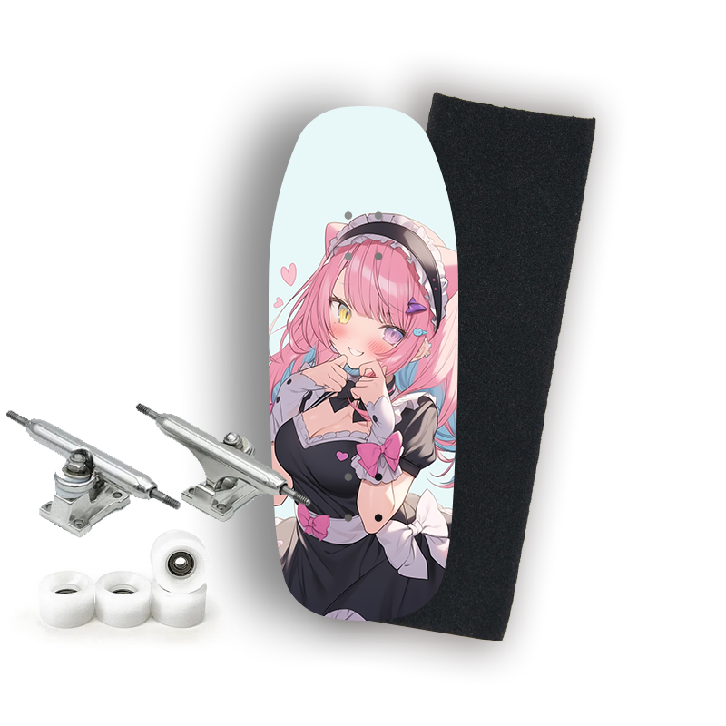 Professional Fingerboard Complete - Anime Girl - Pink Hair