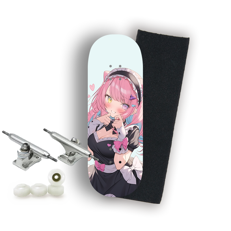 Professional Fingerboard Complete - Anime Girl - Pink Hair