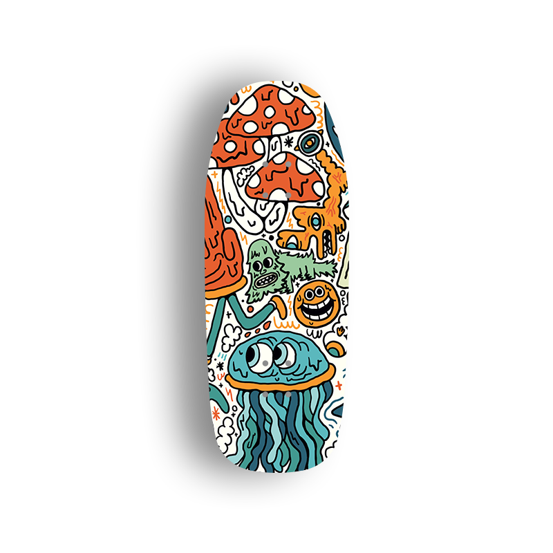 Professional Fingerboard Deck  -Double Sides Printing - Doooodle