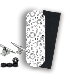 Professional Fingerboard Complete -Sun n Skull Doodle