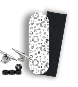 Professional Fingerboard Complete -Sun n Skull Doodle