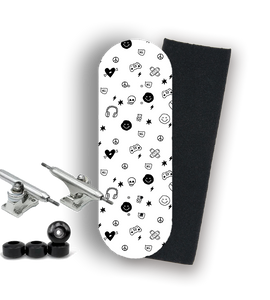 Professional Fingerboard Complete -Game Doodle White