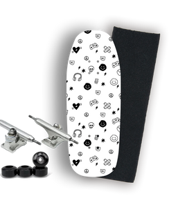 Professional Fingerboard Complete -Game Doodle White