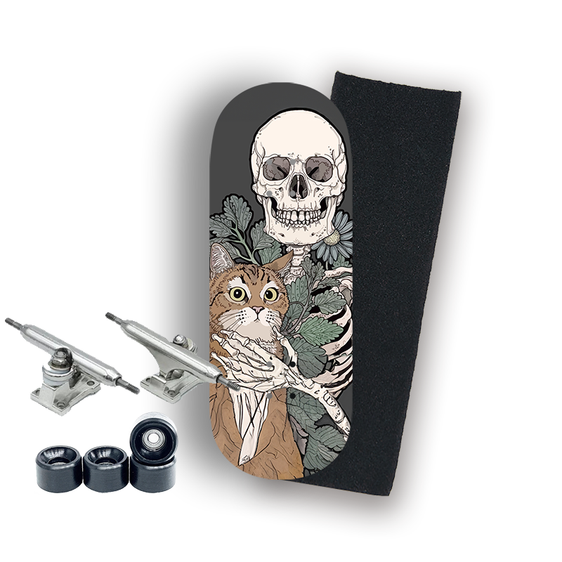 Professional Fingerboard Complete - Skull and Cat