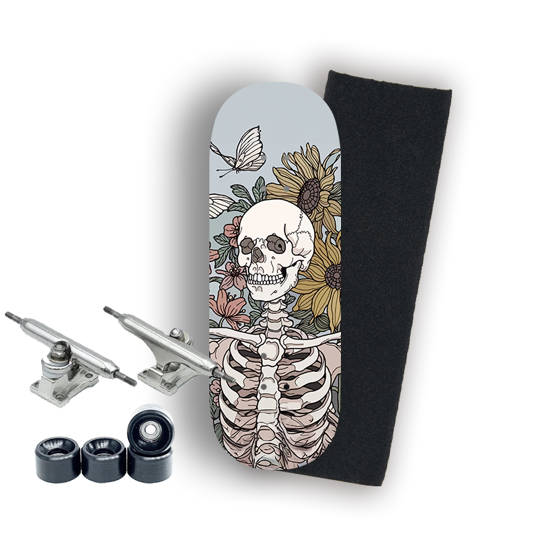 Professional Fingerboard Complete - Skull and Butterfly