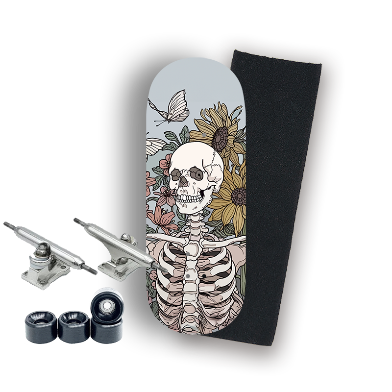 Professional Fingerboard Complete - Skull and Butterfly