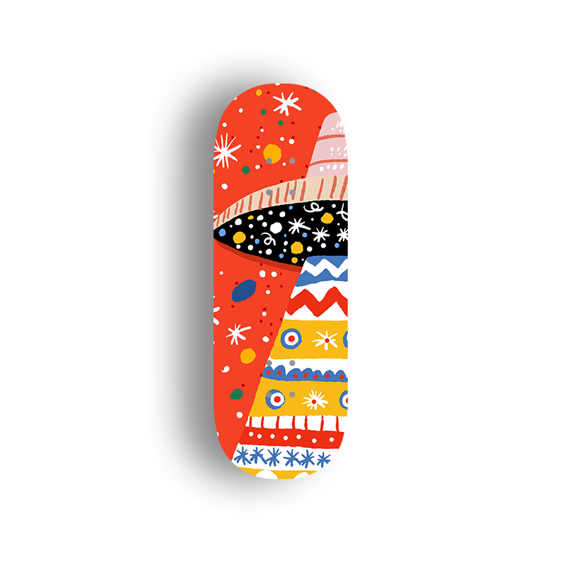 Professional Fingerboard Deck - Fiesta Hat