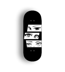 Professional Fingerboard Deck - Anime Eyes Black and White