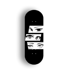 Professional Fingerboard Deck - Anime Eyes Black and White