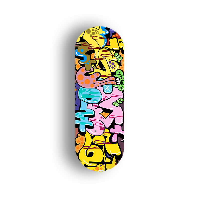 Professional Fingerboard Deck - Graffiti Graphic 02