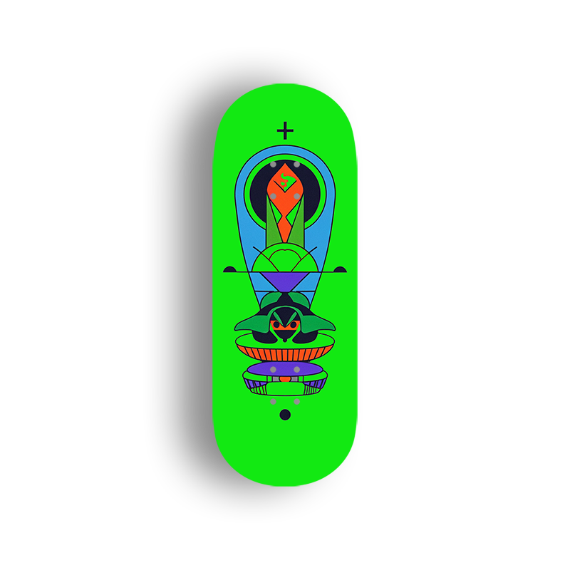 Professional Fingerboard Deck - Neon Oracle