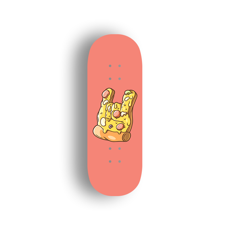 Professional Fingerboard Deck -Pizza Rocka