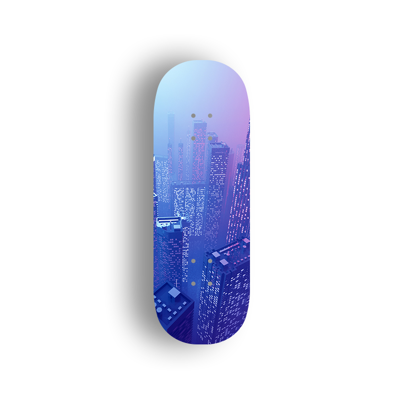 Professional Fingerboard Deck - Neon Heights