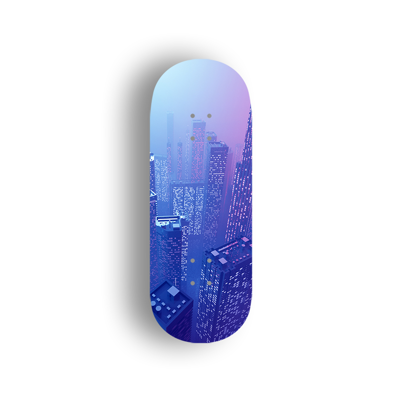 Professional Fingerboard Deck - Neon Heights
