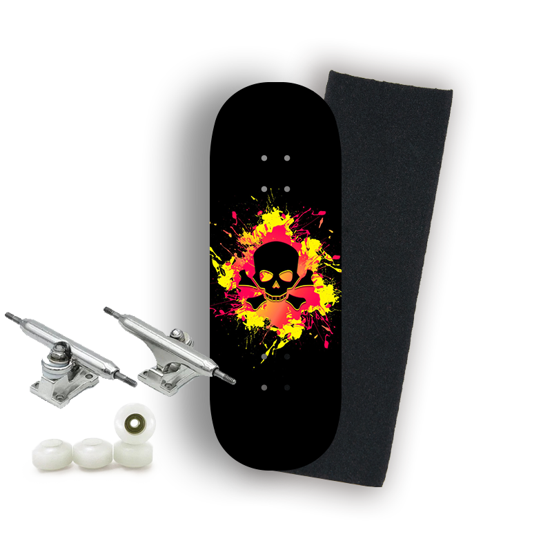 Professional Fingerboard Complete - Skull Nuclear Explosion