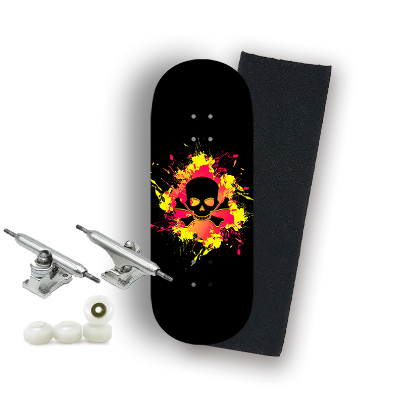 Professional Fingerboard Complete - Skull Nuclear Explosion