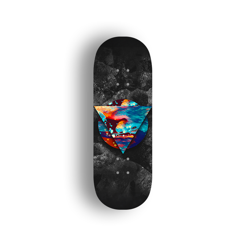 Professional Fingerboard Deck - Geometric Art