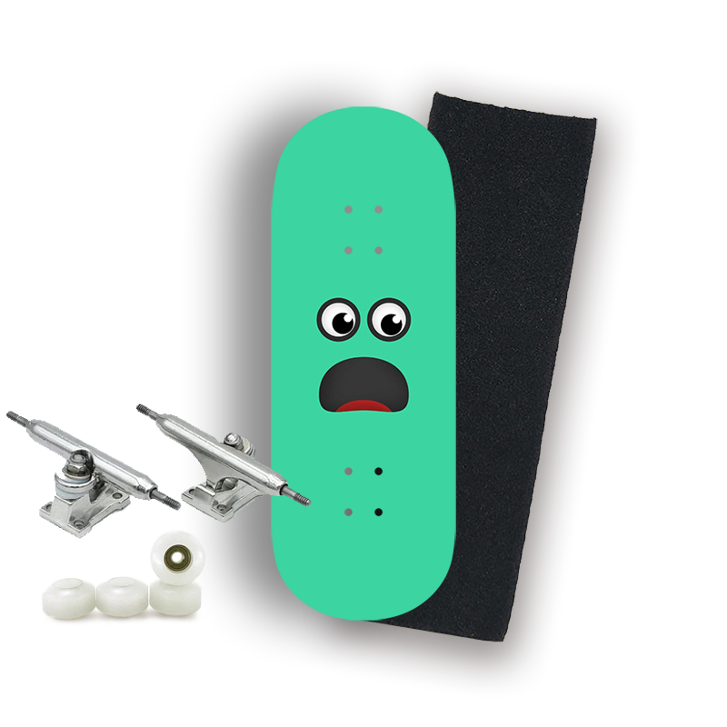 Professional Fingerboard Complete - Green Emoji