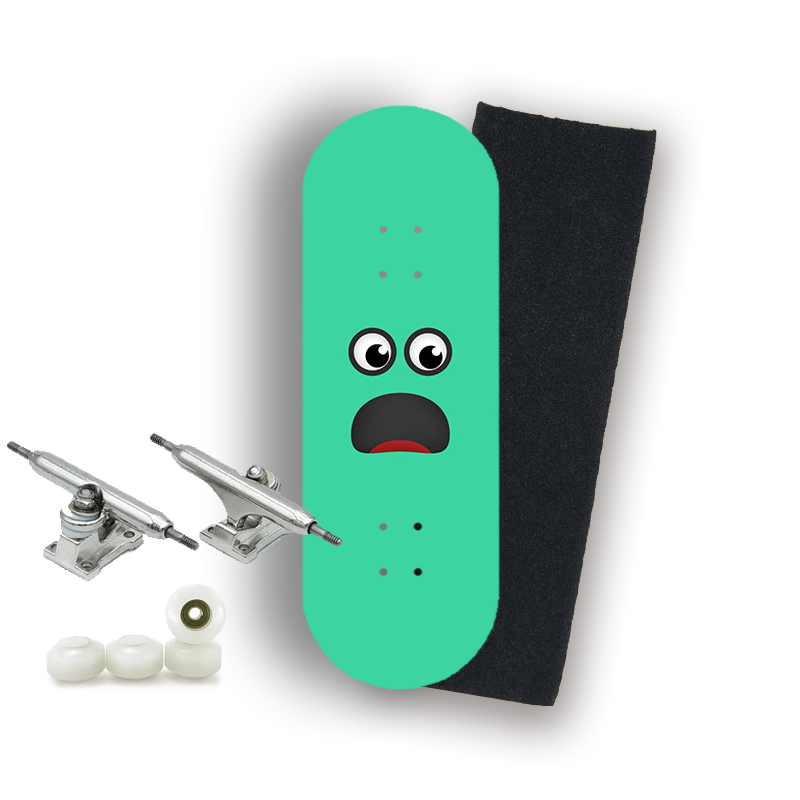 Professional Fingerboard Complete - Green Emoji