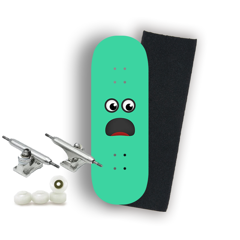 Professional Fingerboard Complete - Green Emoji