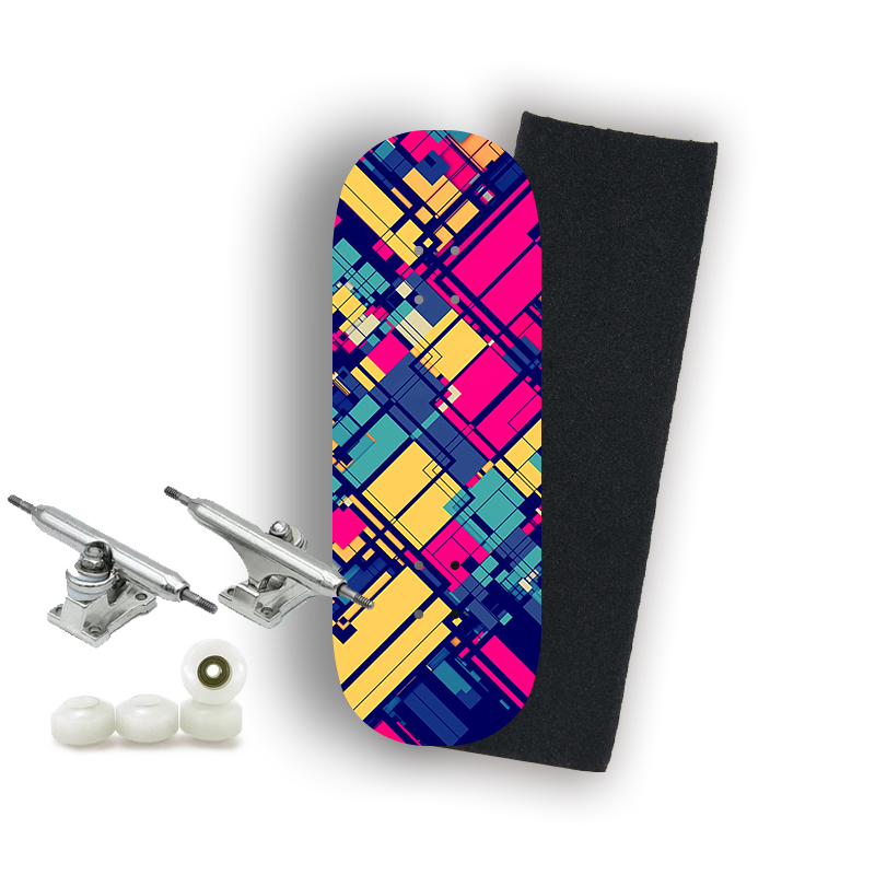 Professional Fingerboard Complete - Geometric Grid