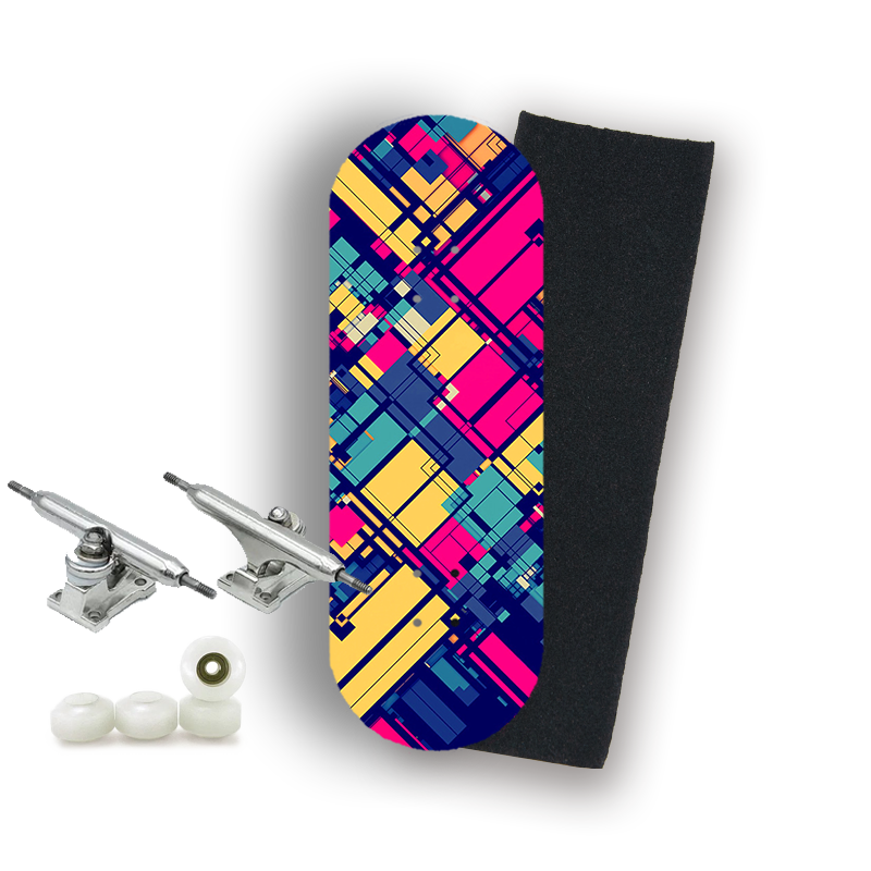 Professional Fingerboard Complete - Geometric Grid