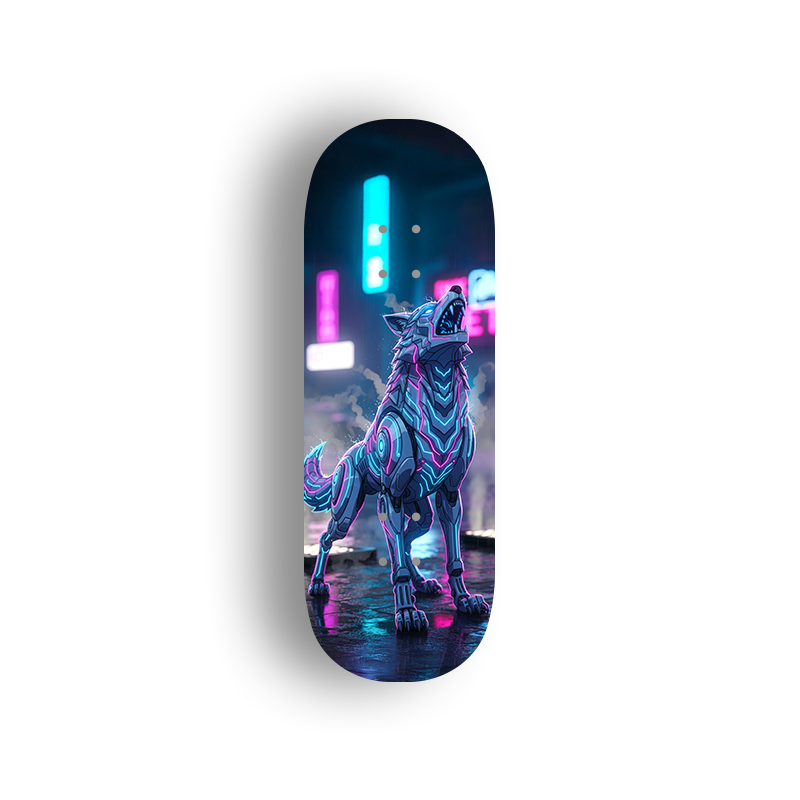 Professional Fingerboard Deck - Cyber Wolf