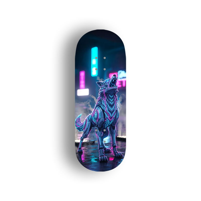 Professional Fingerboard Deck - Cyber Wolf