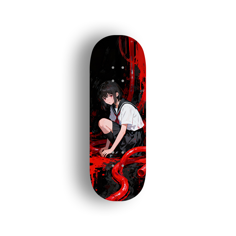 Professional Fingerboard Deck - Crimson Threads