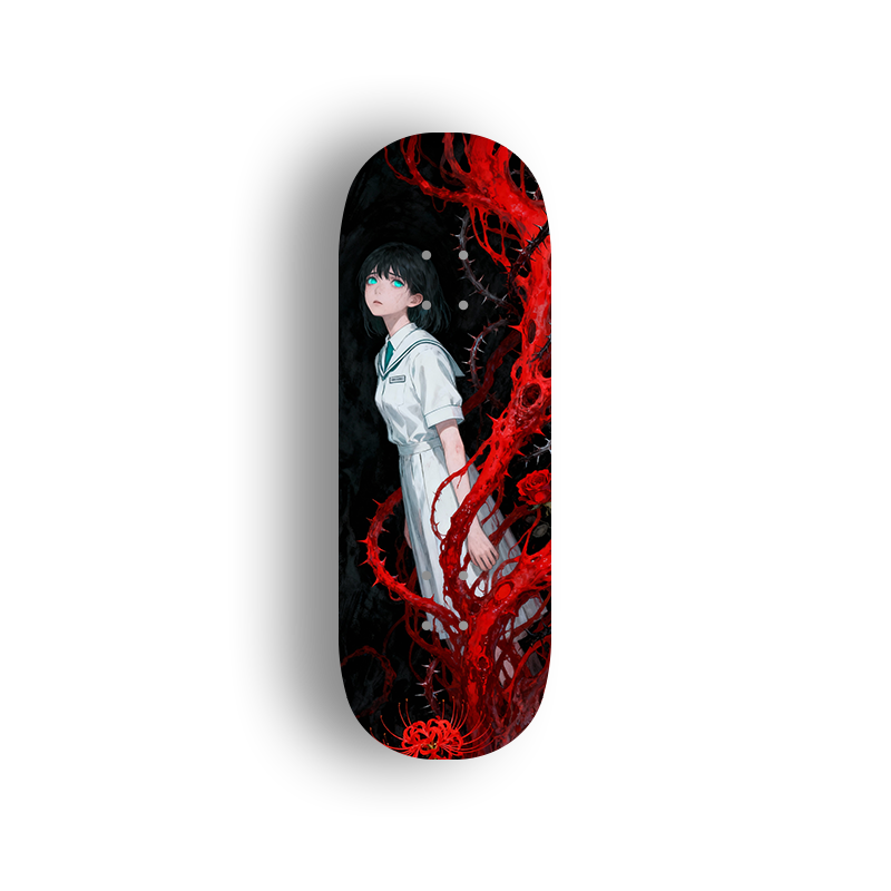 Professional Fingerboard Deck - Abyss Red Tendrils