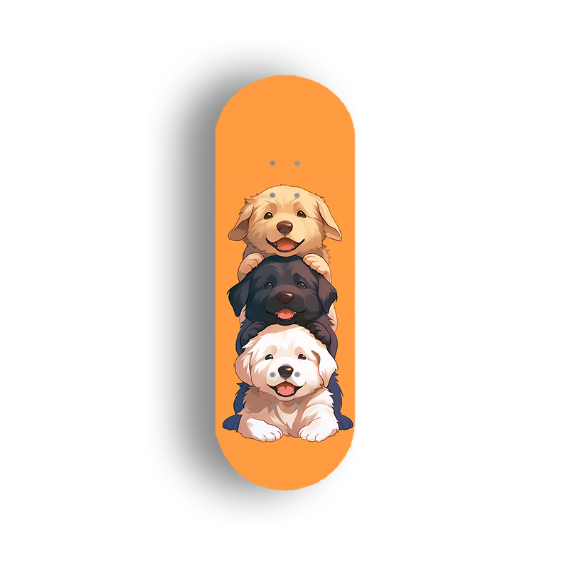 Professional Fingerboard Deck - Three Pups 1