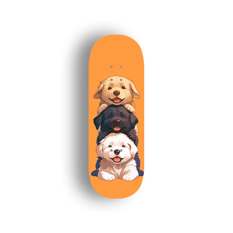Professional Fingerboard Deck - Three Pups 1