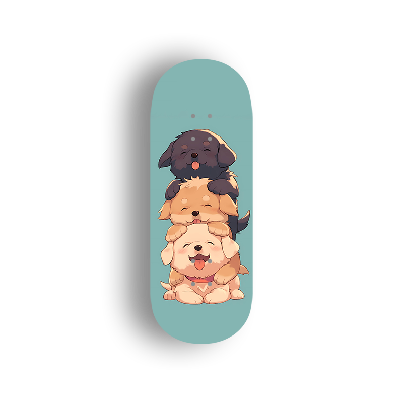 Professional Fingerboard Deck - Three Pups 2