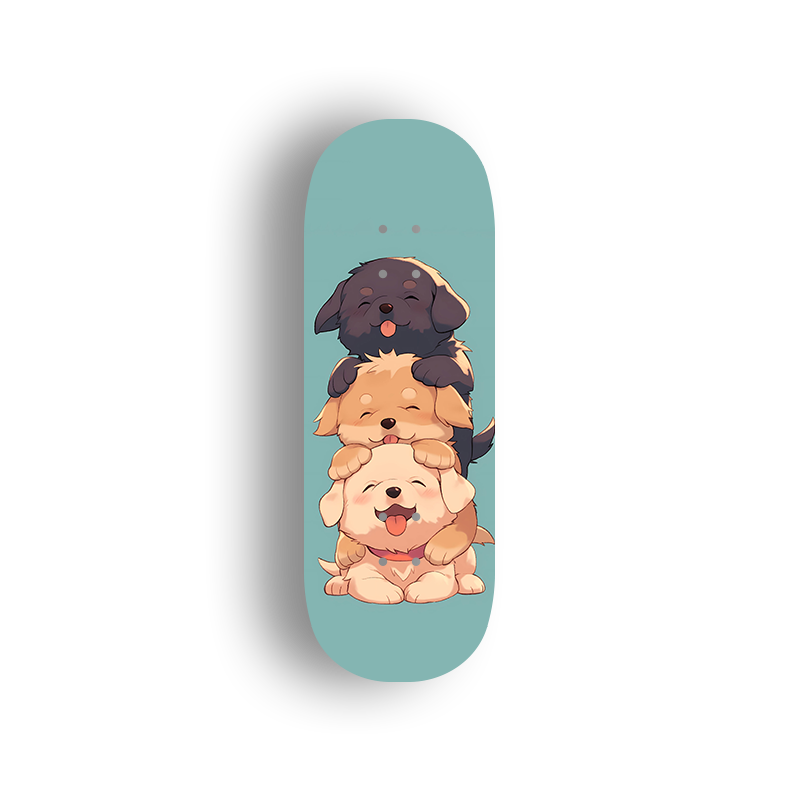 Professional Fingerboard Deck - Three Pups 2