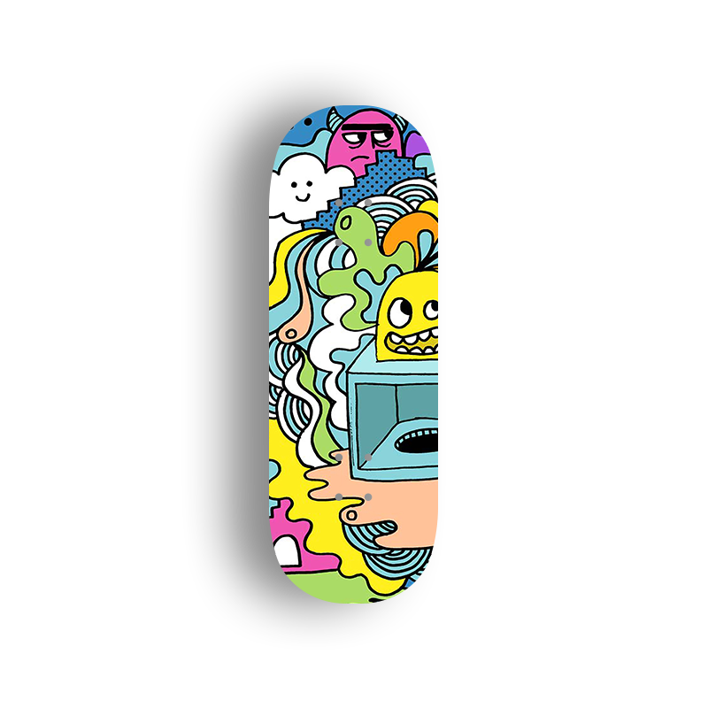 Professional Fingerboard Deck - Doodle