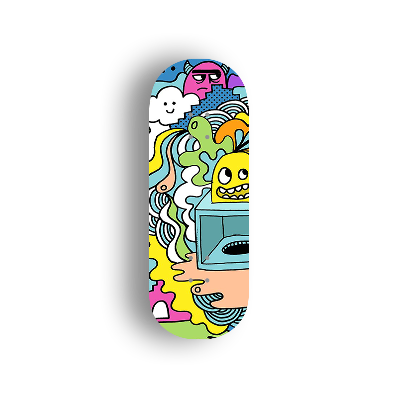 Professional Fingerboard Deck - Doodle