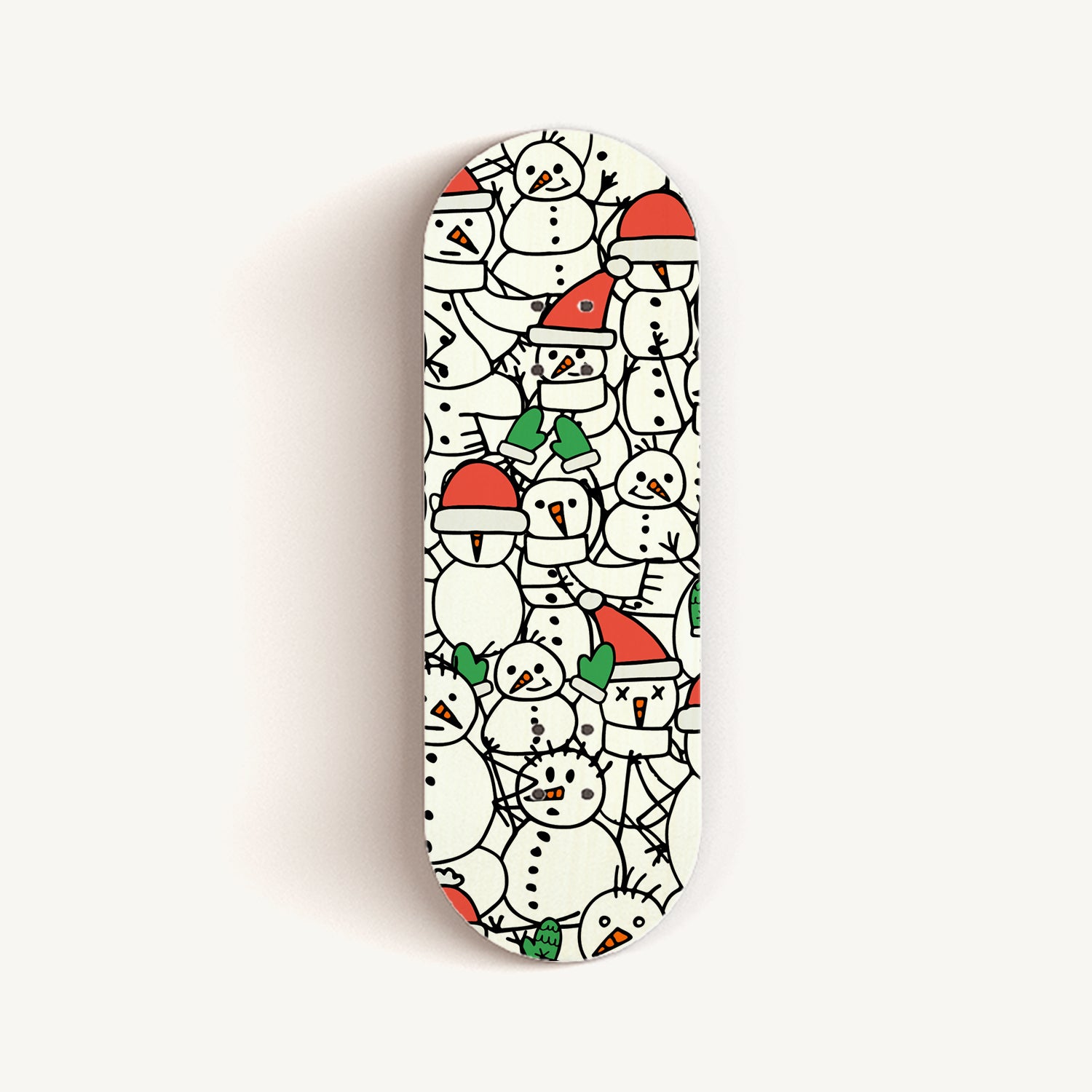 Real Wear Graphic Professional Fingerboard Deck - Snowman Doodle