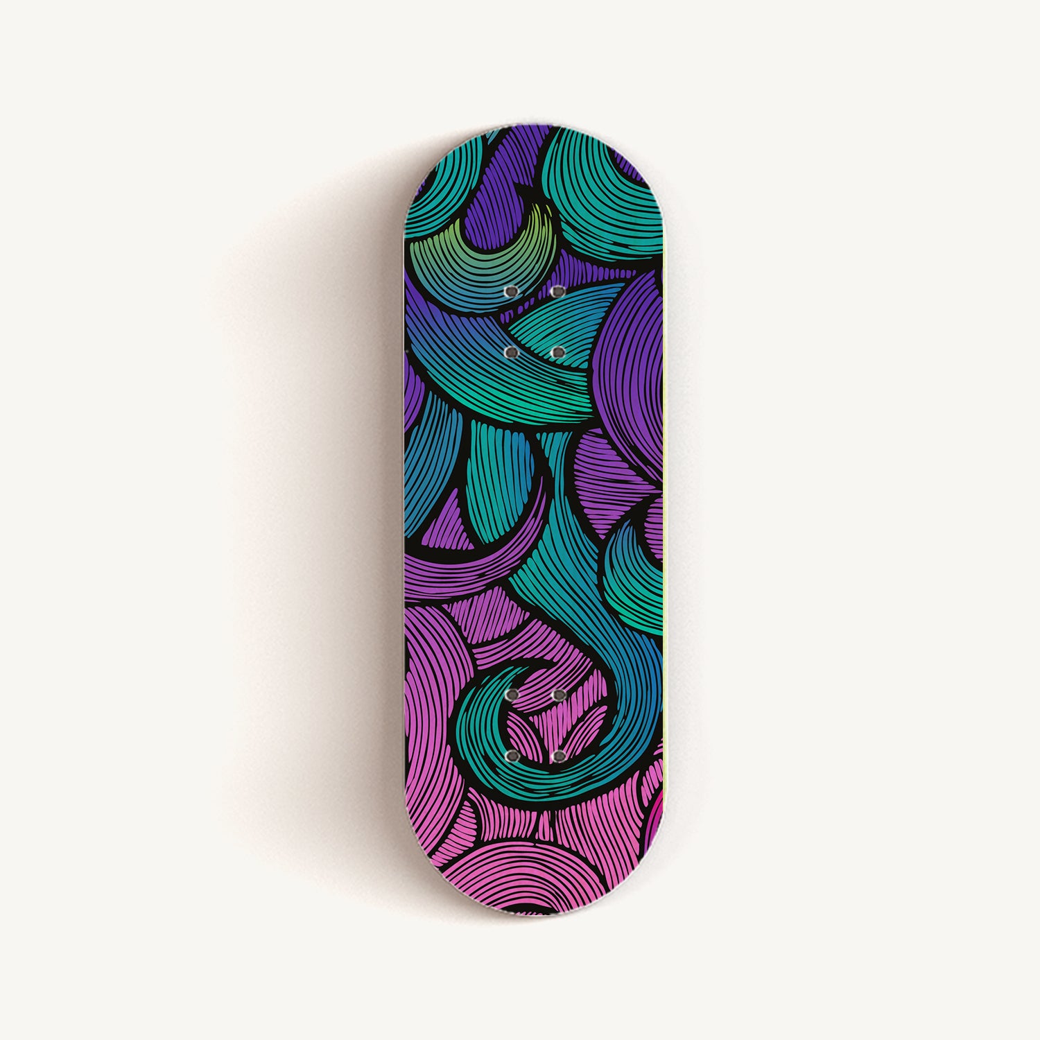 Professional Fingerboard Deck With Unique Graphic- Lines