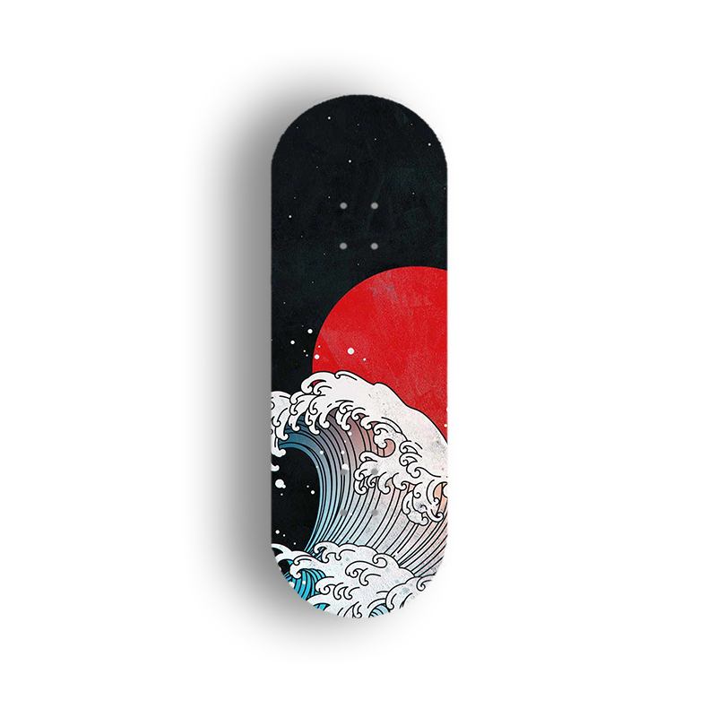 Professional Fingerboard Deck - Wave Graphic