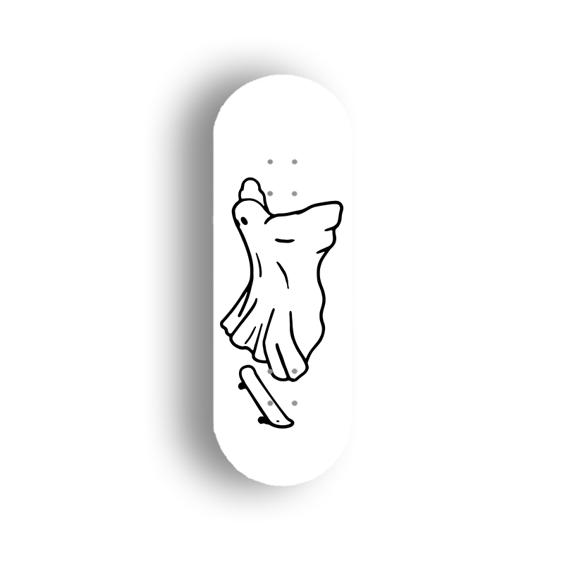 Professional Fingerboard Deck - Skate Ghost