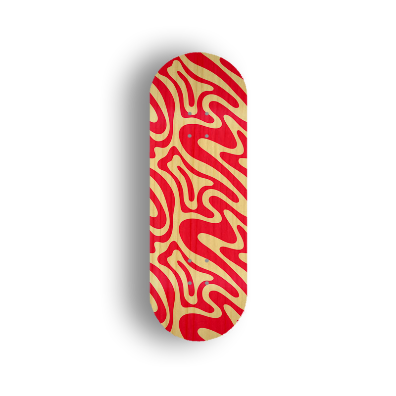 Professional Fingerboard Complete  - With XTrucks 2.0 and Bowl Wheels- Red Stripes