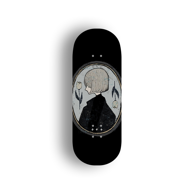 Professional Fingerboard Complete -Popsicle 33.6*96mm- Anime Girl 04