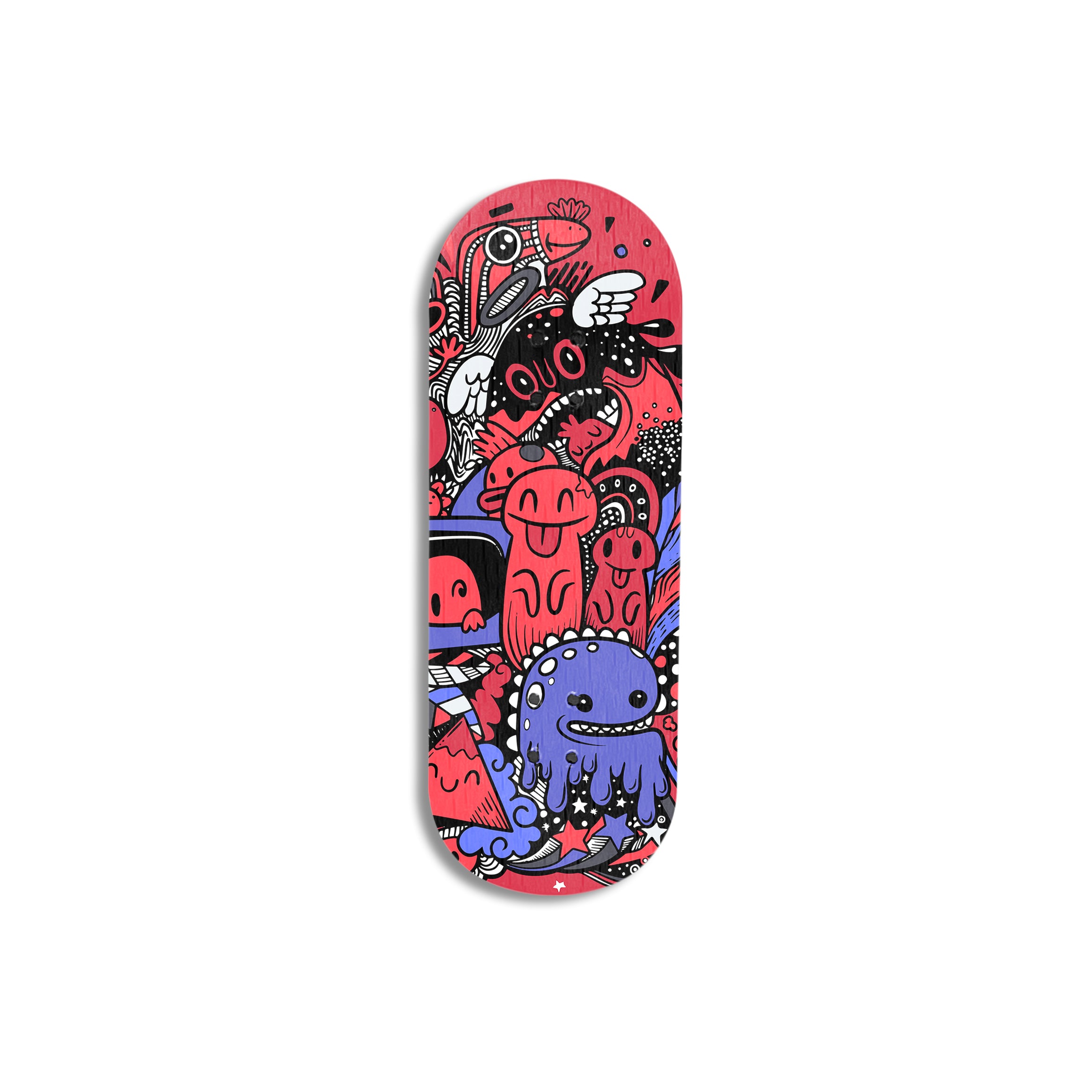 Professional Fingerboard Deck  -Double Sides Printing - Doodles Party