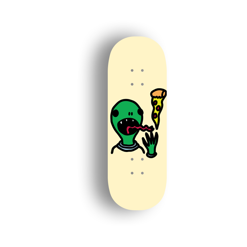 Professional Fingerboard Deck  -Double Sides Printing - Eat Pizza
