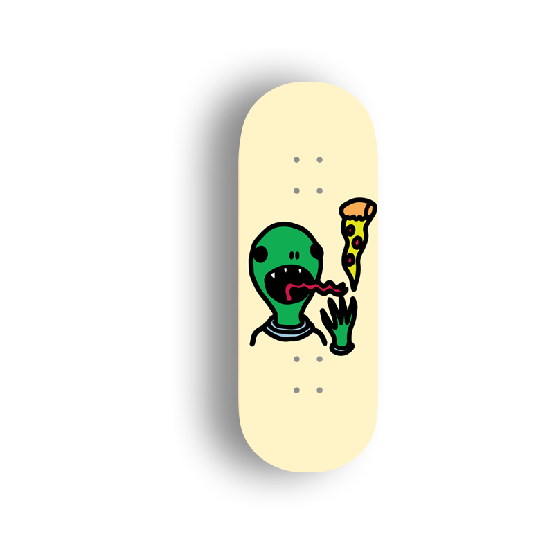 Professional Fingerboard Deck  -Double Sides Printing - Eat Pizza