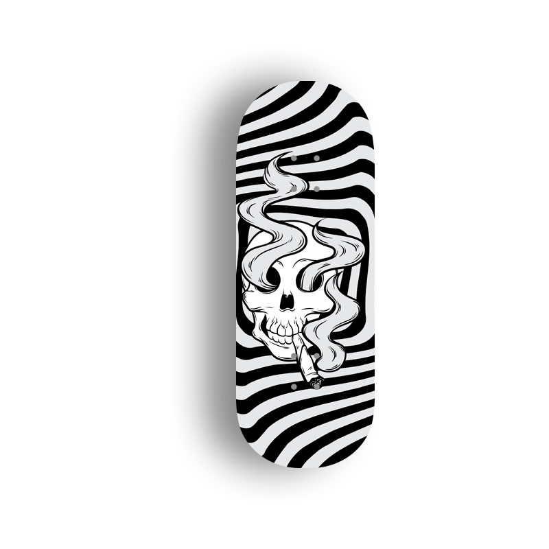 Professional Fingerboard Deck  -Double Sides Printing - SMK Skull