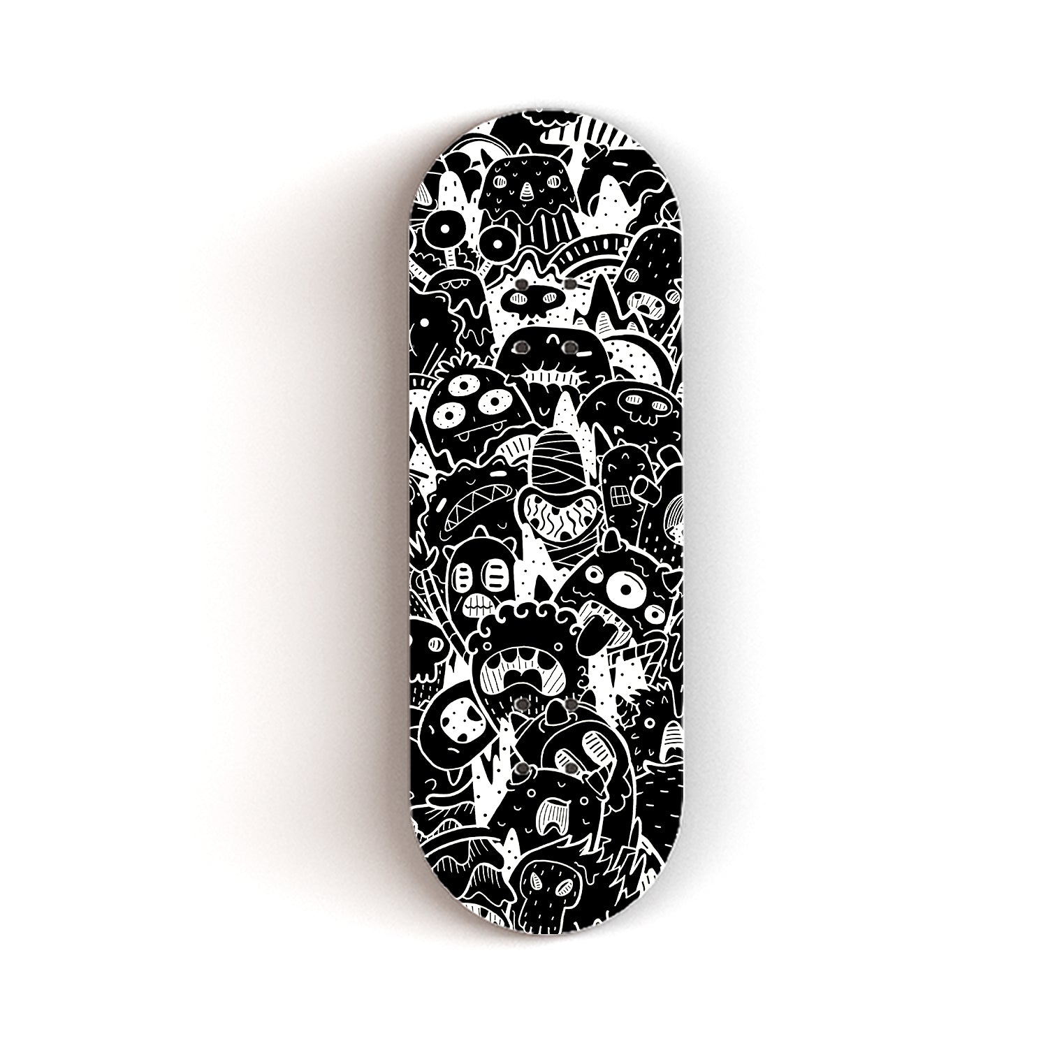 Professional Fingerboard Deck -Black & White Monsters